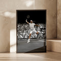 Roger Federer Tennis Poster, Black White Sports Wall Art, Wimbledon Print, Gift