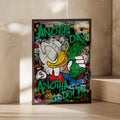 Another Day, Another Dollar Street Art Poster, Urban Wall Decor, Colourful Graffiti Art Print