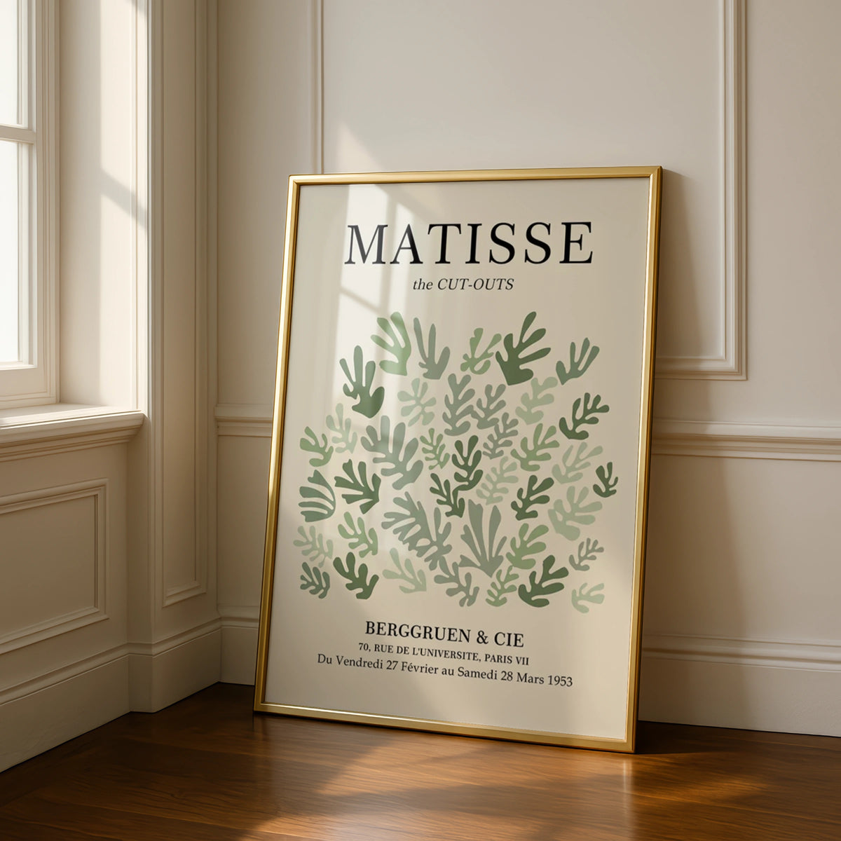 Matisse Cut-Outs Wall Art, Botanical Poster, Vintage Art, Green Decorative Print, Minimalist Decor