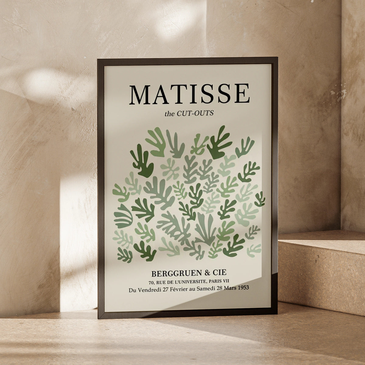 Matisse Cut-Outs Wall Art, Botanical Poster, Vintage Art, Green Decorative Print, Minimalist Decor
