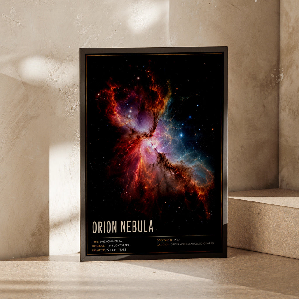 Orion Nebula Poster, Space Wall Art, Galaxy Print, Astronomy Gift, Colourful Cosmic Decor