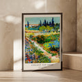 Van Gogh Garden at Arles 1888 Art Print, Floral Landscape Poster, Impressionist Wall Art