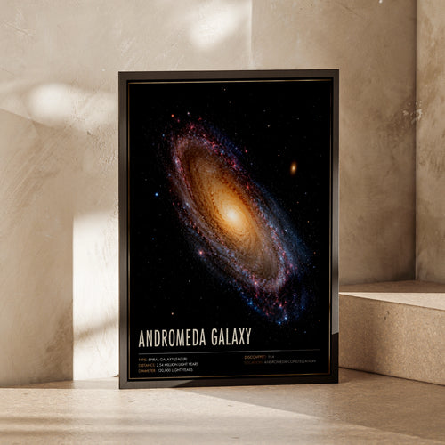 Andromeda Galaxy Poster, Space Wall Art, Spiral Galaxy Print, Astronomy Decor