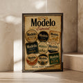 Modelo Especial Cerveza Vintage Beer Coaster Poster, Retro Bar Wall Art Print