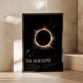 Total Solar Eclipse Poster, Space Wall Art, Astronomy Print, Solar Corona Decor