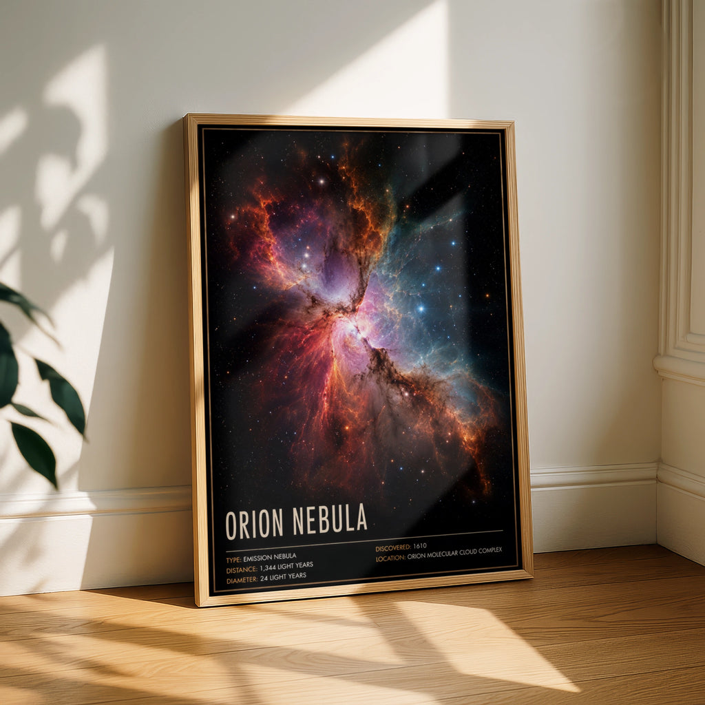 Orion Nebula Poster, Space Wall Art, Galaxy Print, Astronomy Gift, Colourful Cosmic Decor
