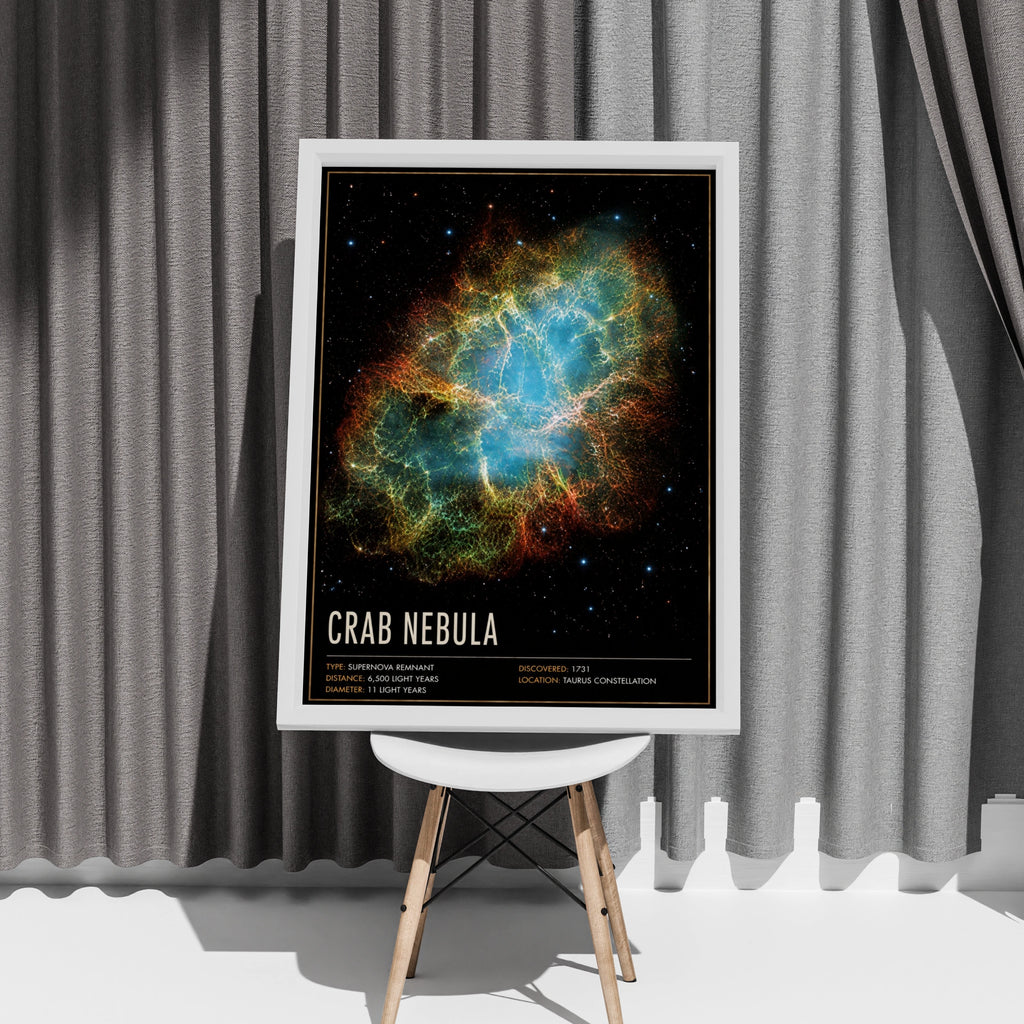Crab Nebula Poster, Supernova Remnant Space Print, Taurus Constellation Wall Art